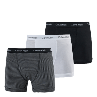 Cotton Stretch Trunk 3Pk White