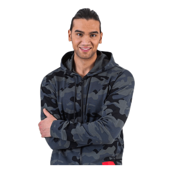 Full Zip Hooded Jacket Black