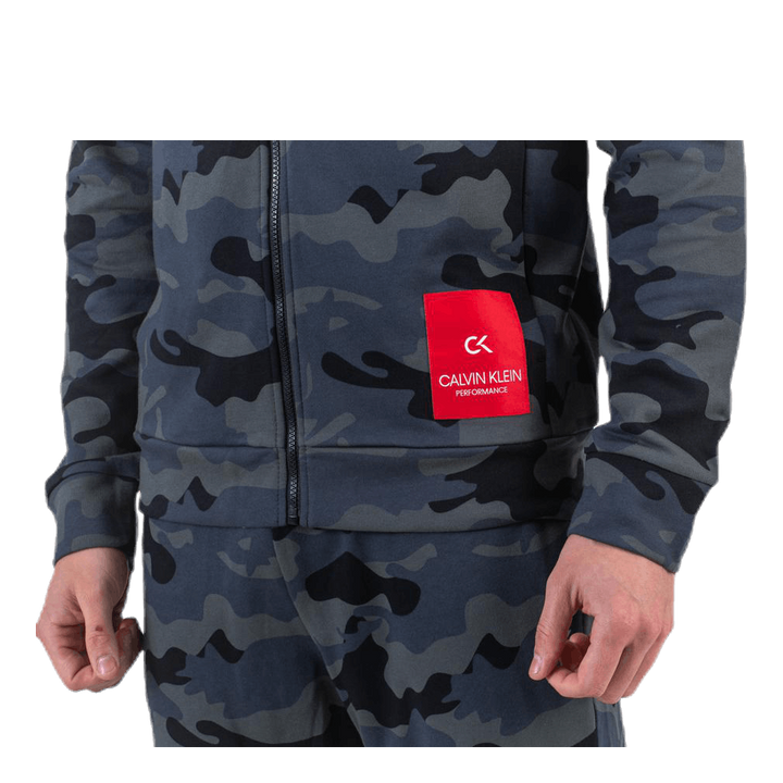 Full Zip Hooded Jacket Black