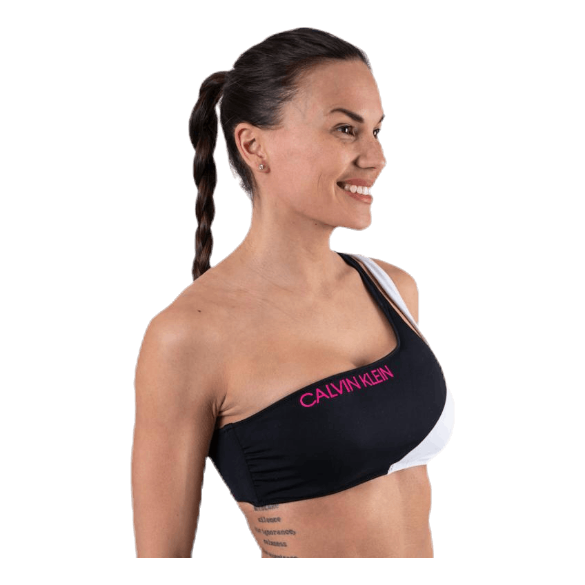 Ck Blocking One Shoulder Bandeau Black