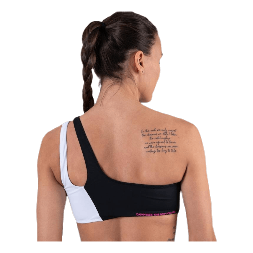 Ck Blocking One Shoulder Bandeau Black