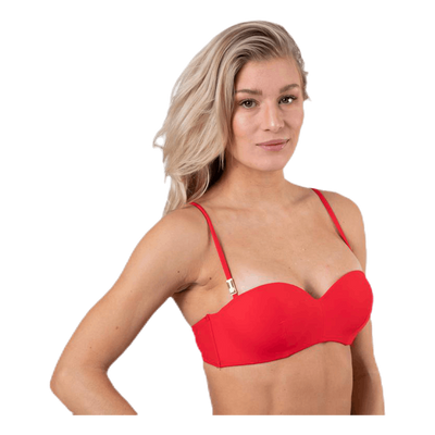 Core Solid Structured Bandeau Red