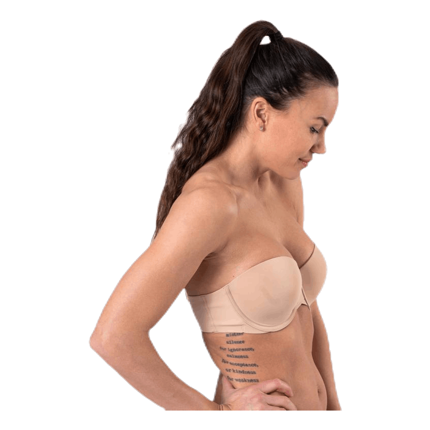 Light Lined Strapless Beige