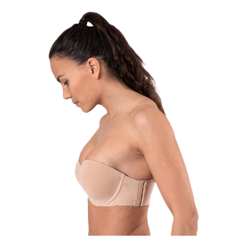 Light Lined Strapless Beige