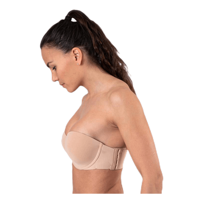 Light Lined Strapless Beige