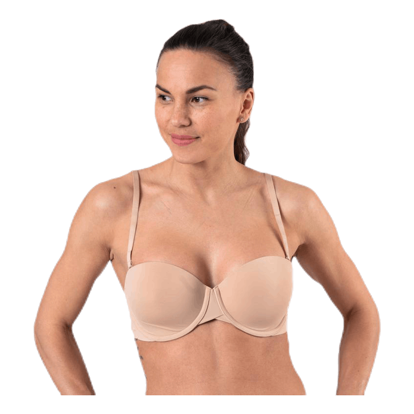 Light Lined Strapless Beige