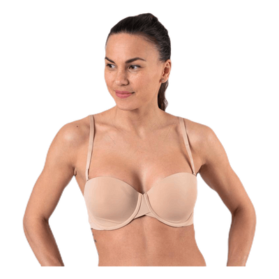 Light Lined Strapless Beige