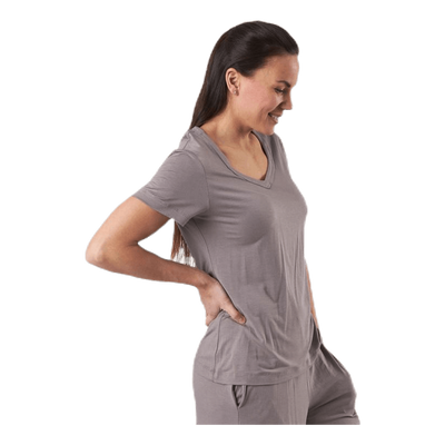 Sophisticated Modal S/S V-Neck Beige