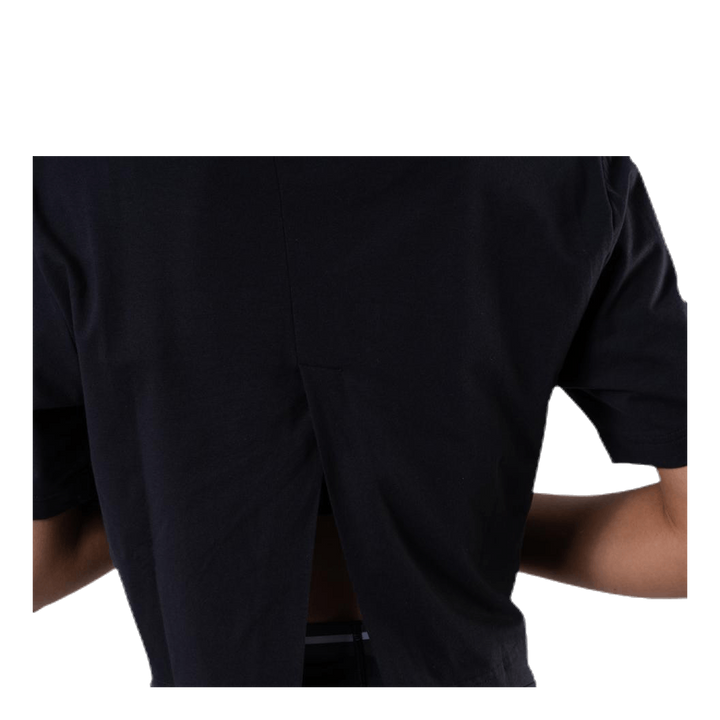 Cropped Short Sleeve T-Shirt Black