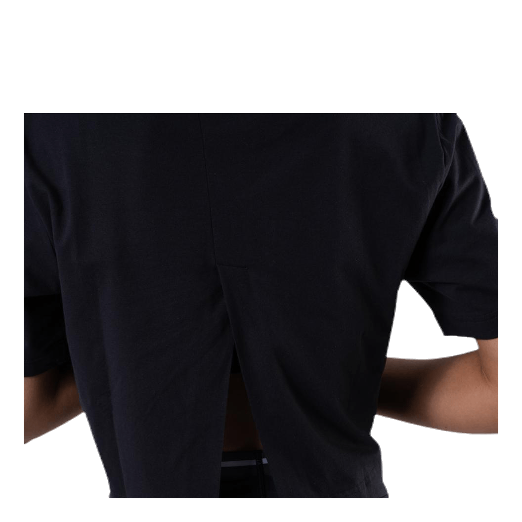 Cropped Short Sleeve T-Shirt Black