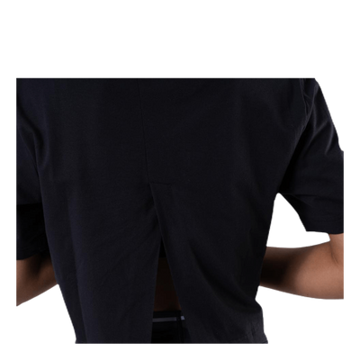 Cropped Short Sleeve T-Shirt Black