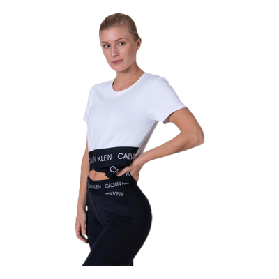 Cropped Short Sleeve T-Shirt White