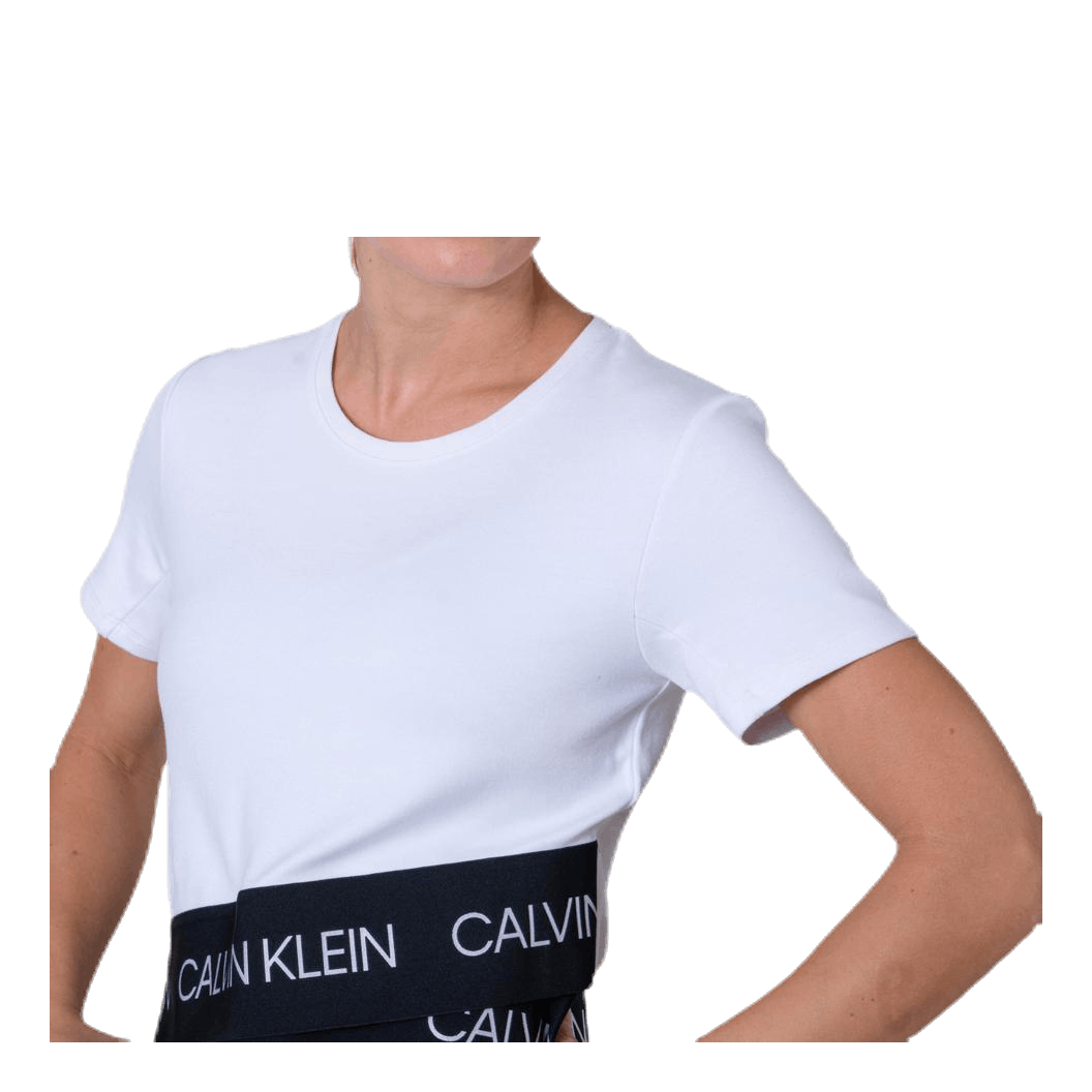 Cropped Short Sleeve T-Shirt White