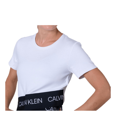 Cropped Short Sleeve T-Shirt White