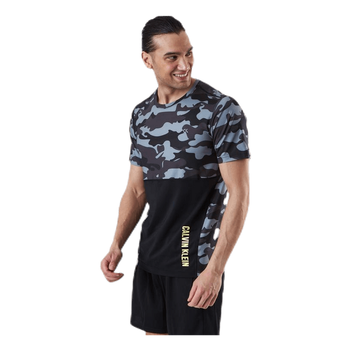 Perfect Workout SS Tee  Patterned/Black