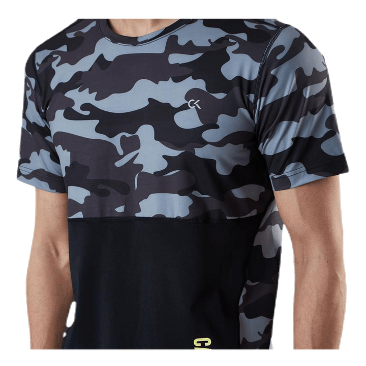 Perfect Workout SS Tee  Patterned/Black