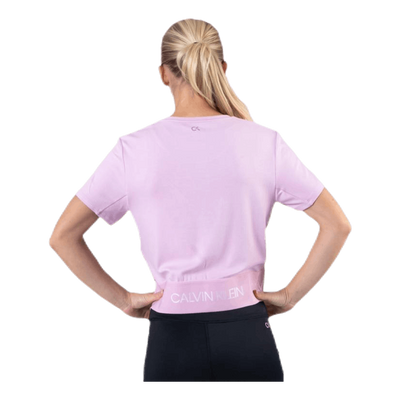 Cropped Short Sleeve T-Shirt Pink