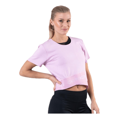 Cropped Short Sleeve T-Shirt Pink