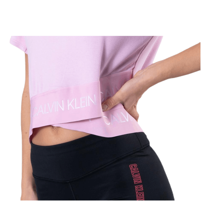 Cropped Short Sleeve T-Shirt Pink