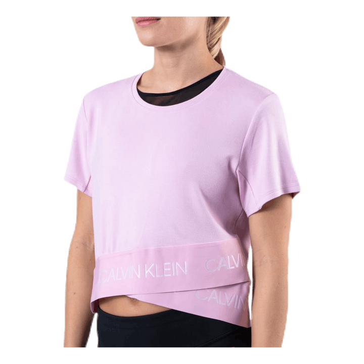 Cropped Short Sleeve T-Shirt Pink