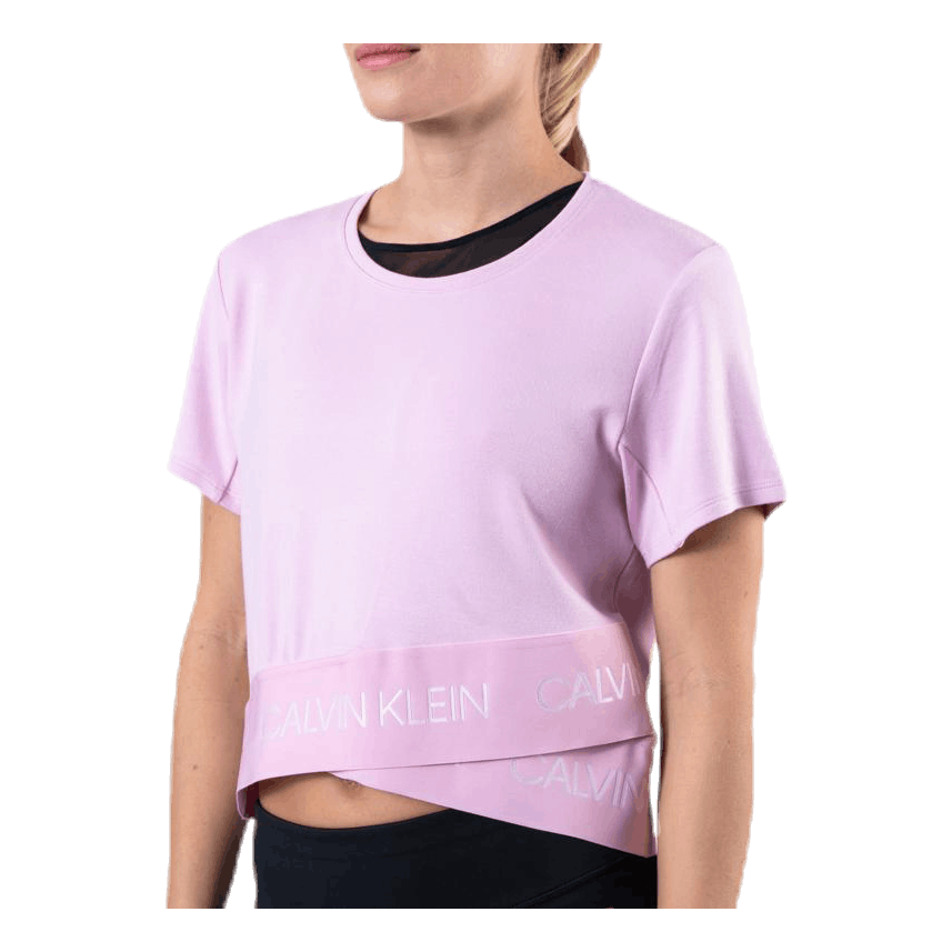 Cropped Short Sleeve T-Shirt Pink