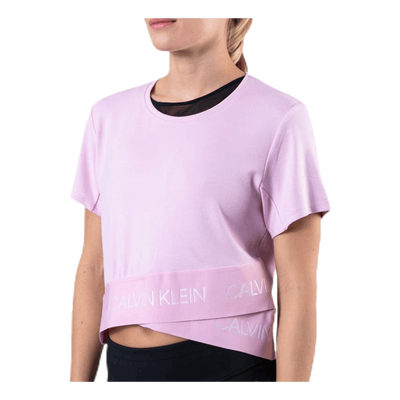 Cropped Short Sleeve T-Shirt Pink