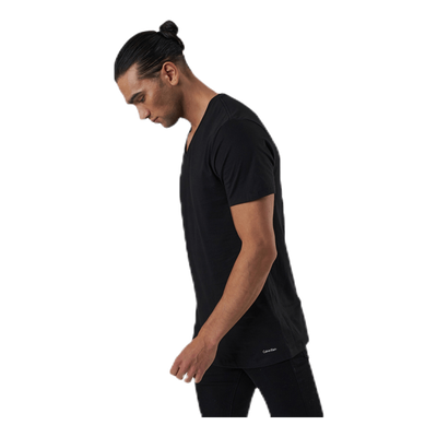 S/S V Neck 3-Pack Black