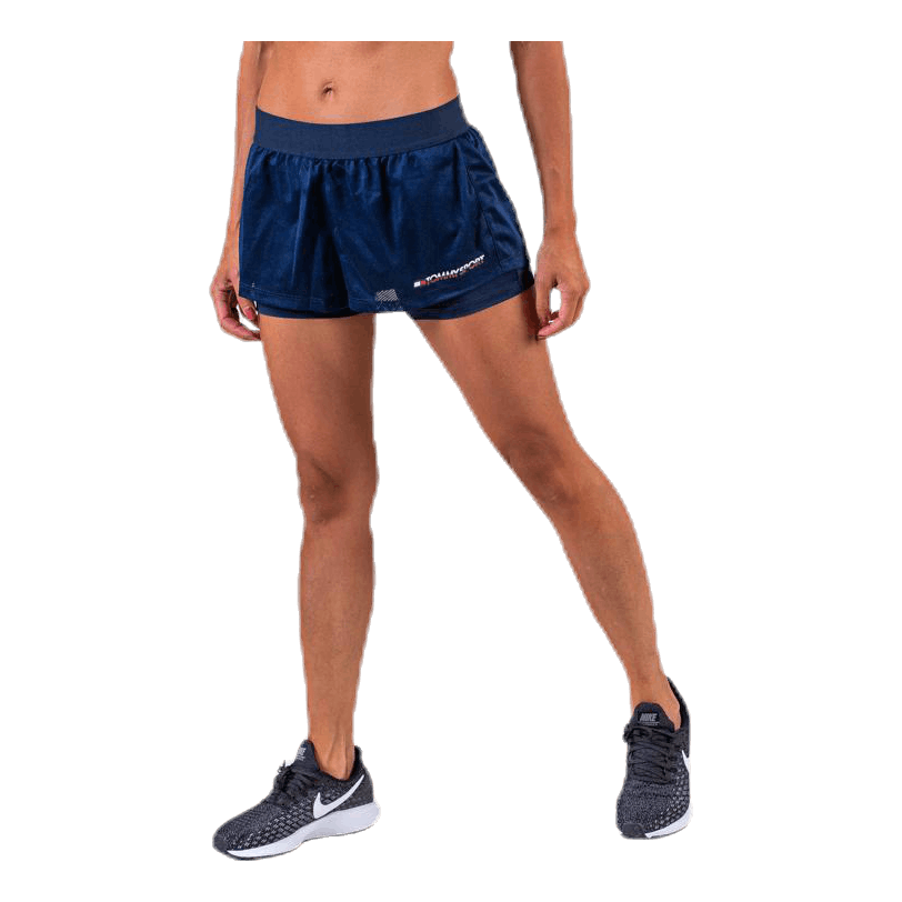 2-In-1 Woven Short 3" Blue