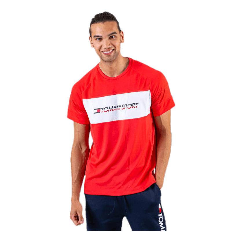 Performance Mesh Tee Red