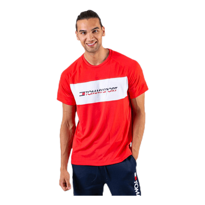 Performance Mesh Tee Red