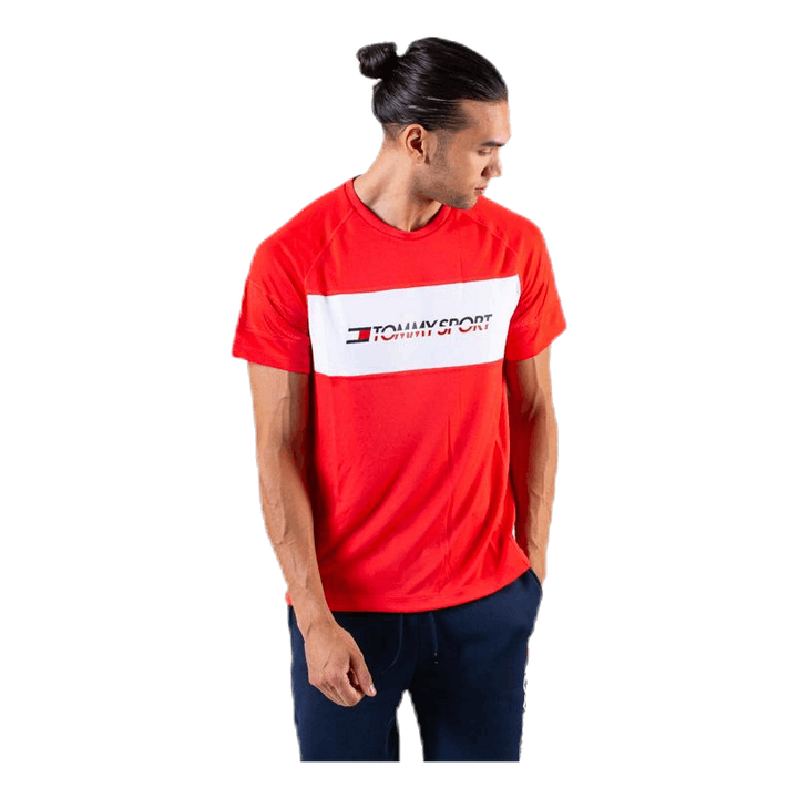 Performance Mesh Tee Red