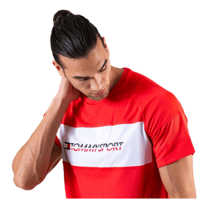 Performance Mesh Tee Red