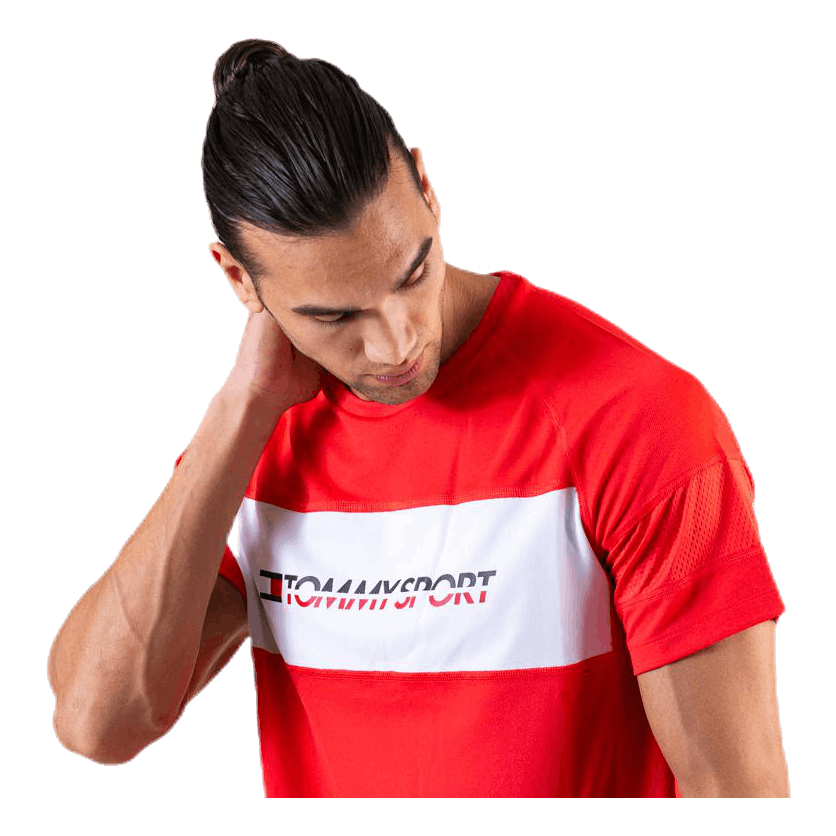 Performance Mesh Tee Red