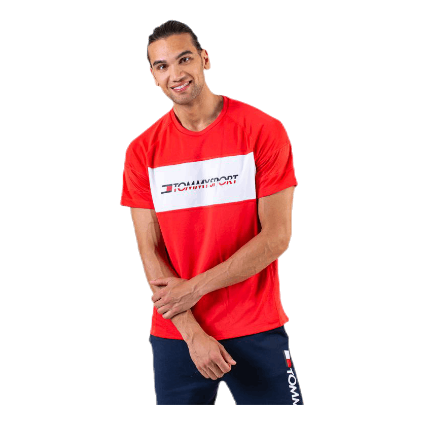 Performance Mesh Tee Red
