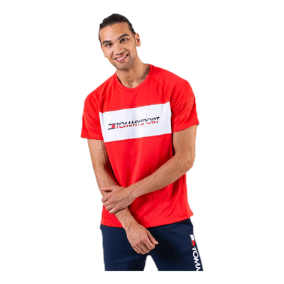 Performance Mesh Tee Red