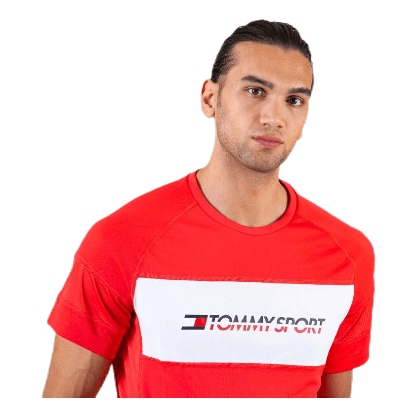 Performance Mesh Tee Red