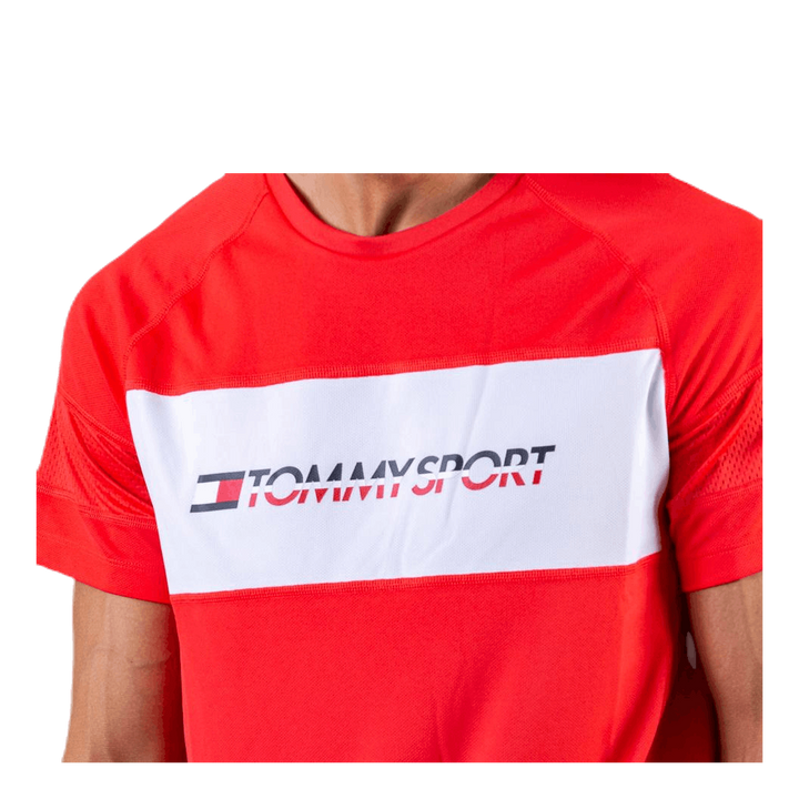 Performance Mesh Tee Red