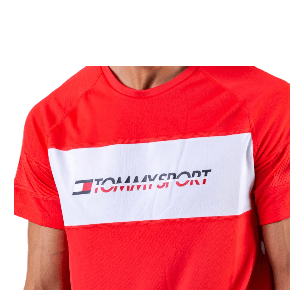 Performance Mesh Tee Red