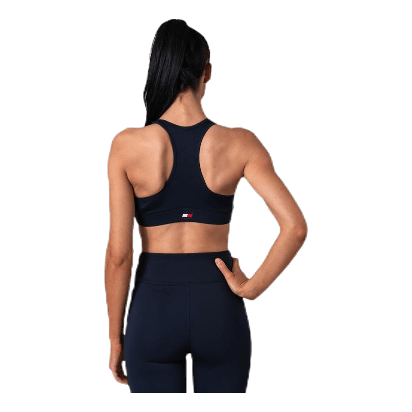Mid Support Bra Logo Blue