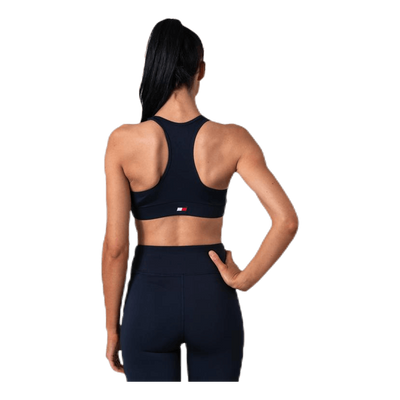 Mid Support Bra Logo Blue