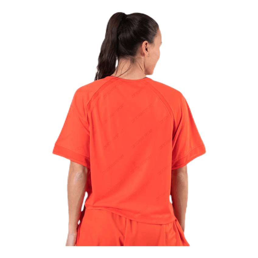 Jacquard Performance Boxy Top Orange