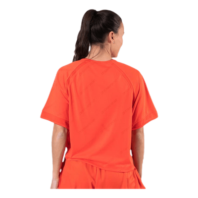 Jacquard Performance Boxy Top Orange