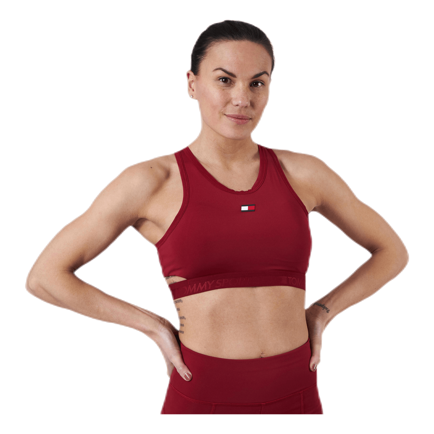 Low Support Removable Pads Bra Red