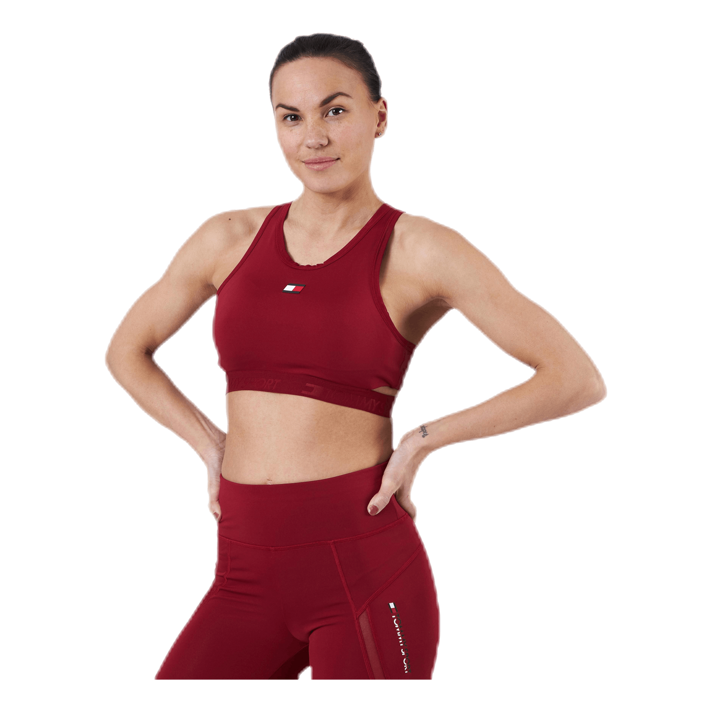 Low Support Removable Pads Bra Red