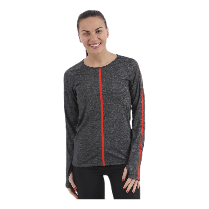 Heather Hypercool Top LS Black