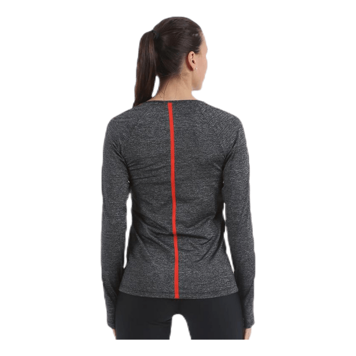 Heather Hypercool Top LS Black
