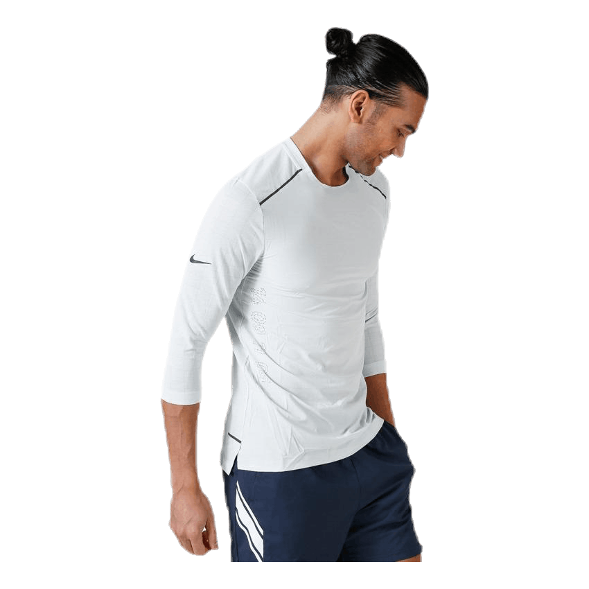 Tech Pack Rise 3QTR Top White/Grey