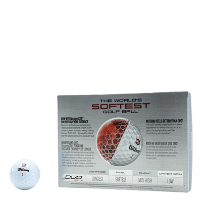 Duo Soft+ White 12-Ball White