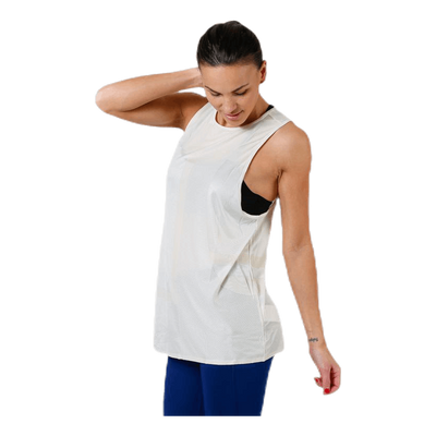 Tech Pack Knit Muscle Tank Beige