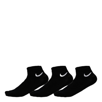 Everyday Cushioned Training Ankle Socks (3 Pairs) BLACK/WHITE